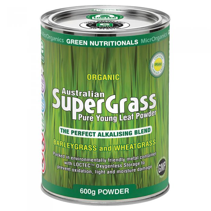 Green Nutritionals Organic Australian Supergrass Powder 600g
