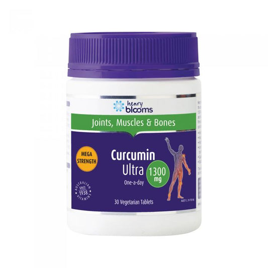 Henry Blooms Curcumin Ultra 1300mg (1 A Day) 30t