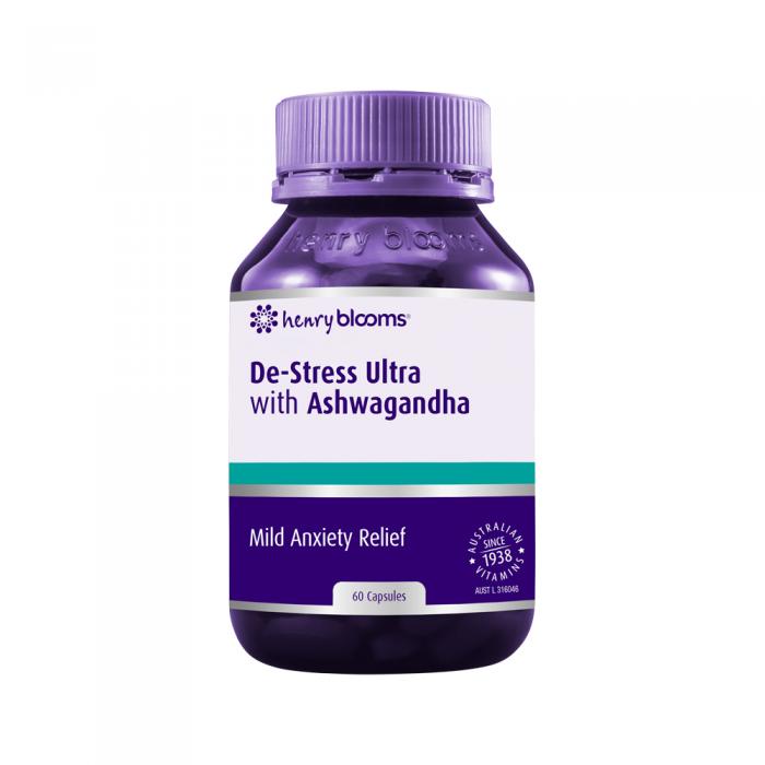 Henry Blooms De-stress Ultra With Ashwagandha 60c