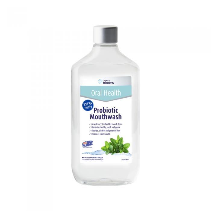 Henry Blooms Oral Health Probiotic Mouthwash Peppermint 375ml