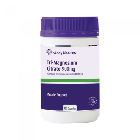 Henry Blooms Tri-magnesium Citrate 900mg 150c