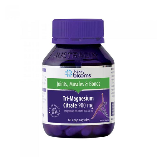 Henry Blooms Tri-magnesium Citrate 900mg 60c