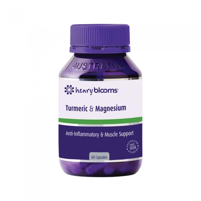 Henry Blooms Turmeric & Magnesium 60c