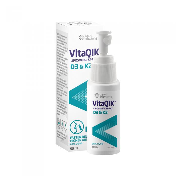 Henry Blooms Vitaqik Liposomal Spray D3 & K2 Oral Liquid 50ml