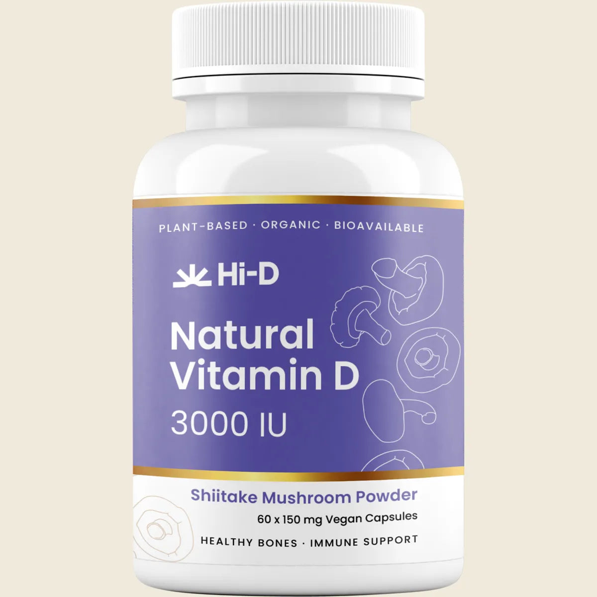 Natural Vitamin D 3000 IU 60 Caps