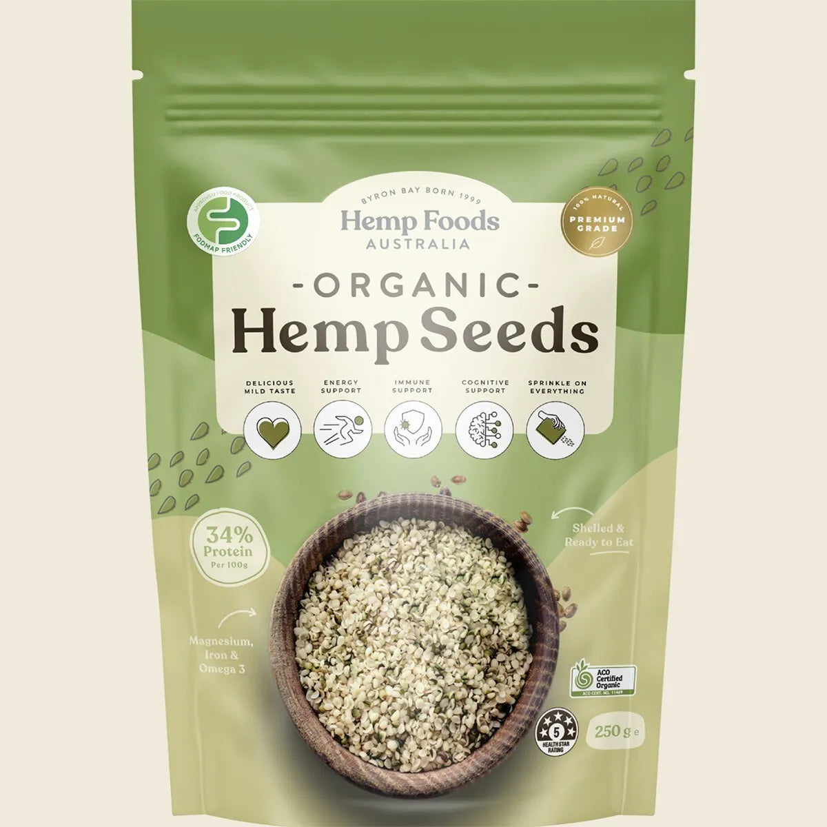 Organic Hemp Seeds Hulled 250g