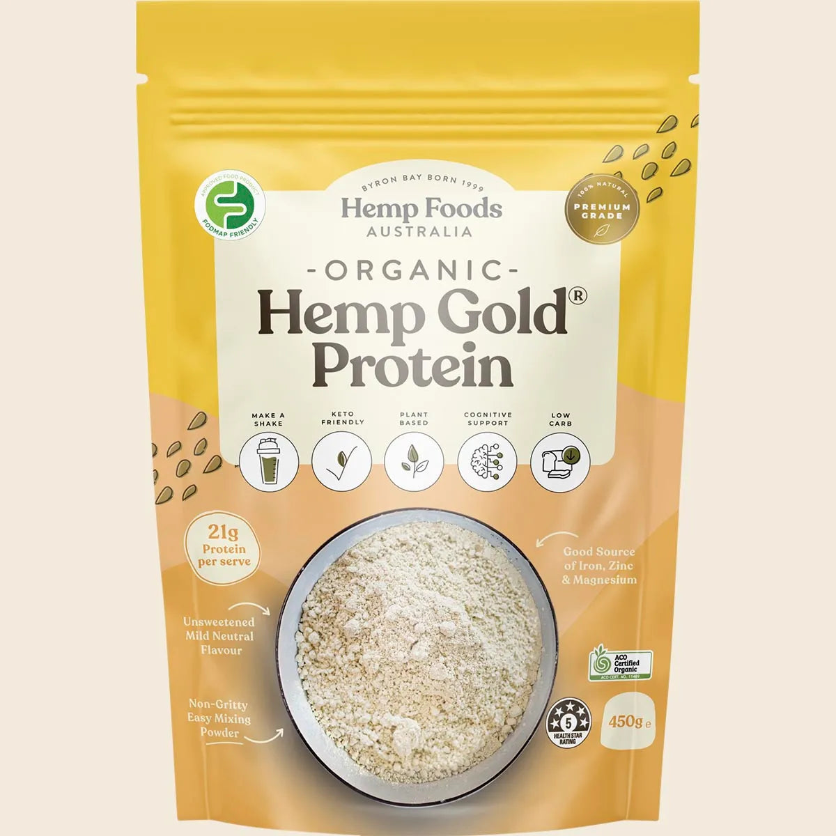 Organic Hemp Gold Protein 450g