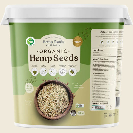 Organic Hemp Seeds Hulled 5kg