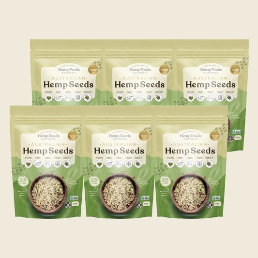 Australian Hemp Seeds Hulled 6x200g