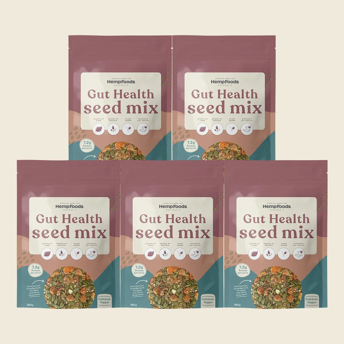 Gut Health Seed Mix 5x180g