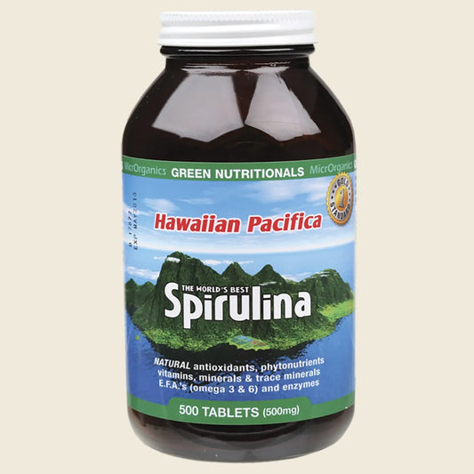 Hawaiian Pacifica Spirulina Tablets 500mg 500 Tabs