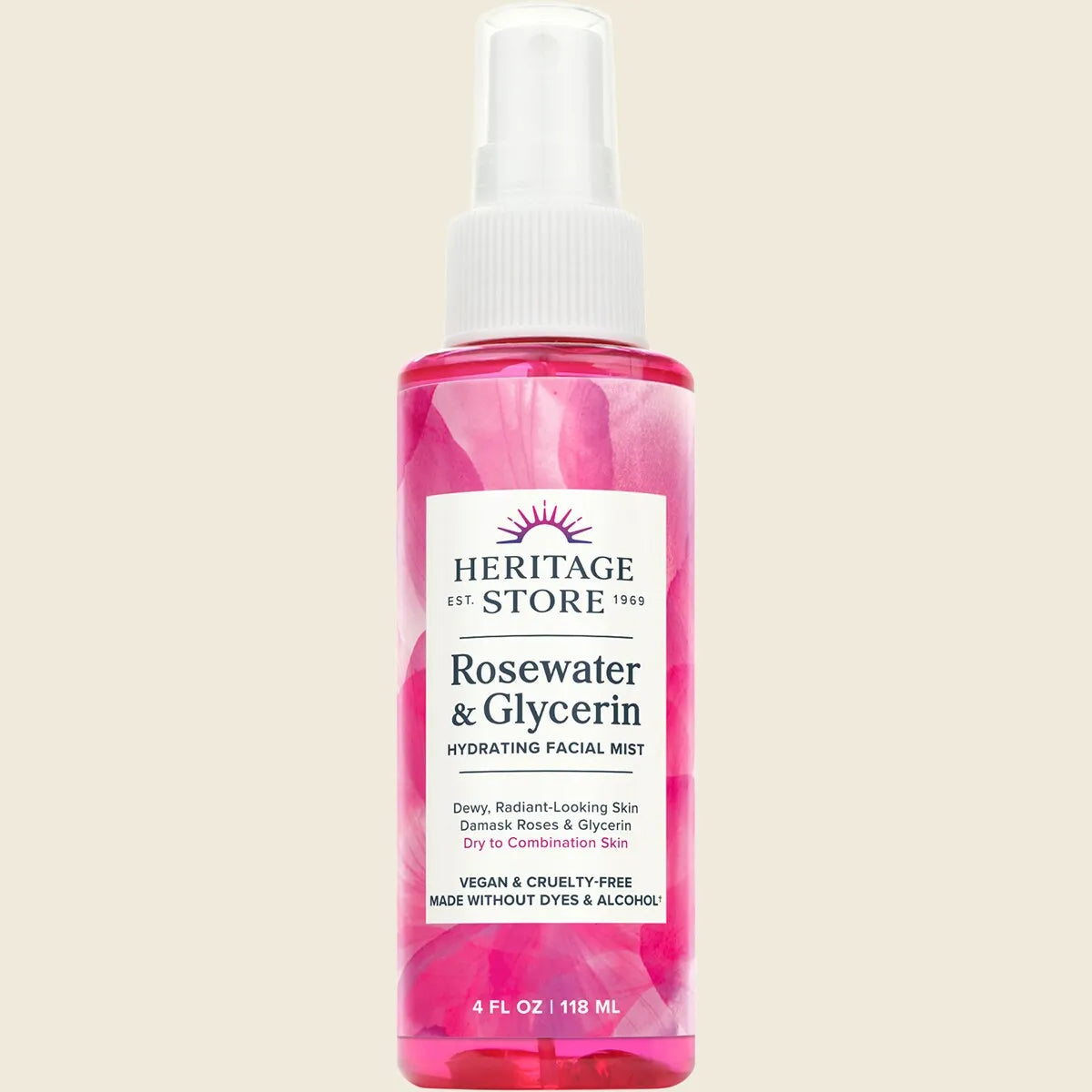 Rosewater & Glycerin Hydrating Facial Mist 118ml