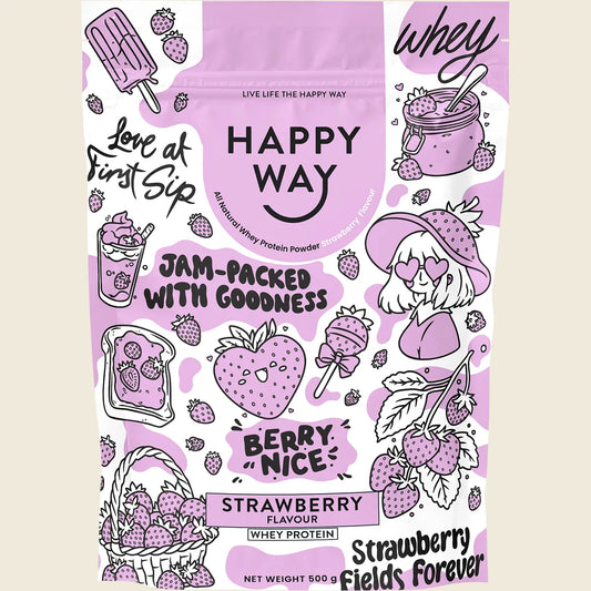 Whey Protein Powder Strawberry 500g