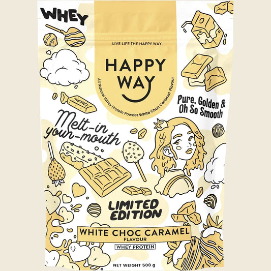 Whey Protein Powder White Choc Caramel 500g