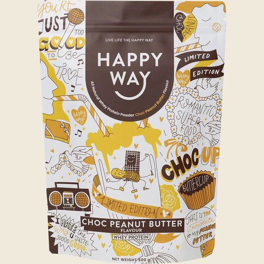 Whey Protein Powder Choc Peanut Butter 500g