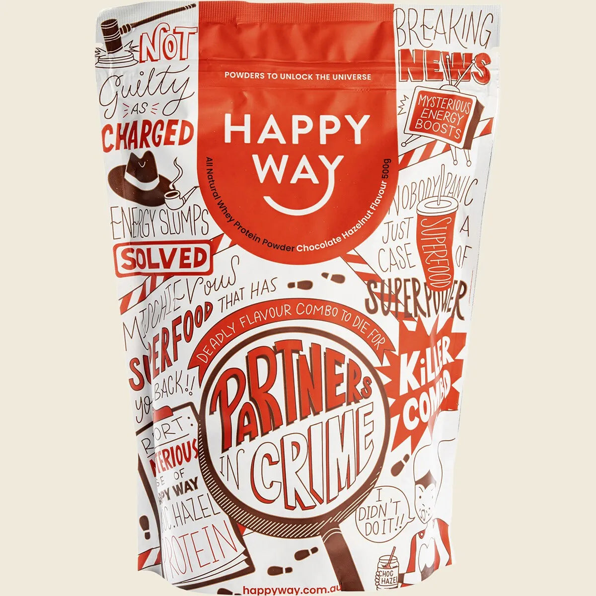 Whey Protein Powder Chocolate Hazelnut 500g