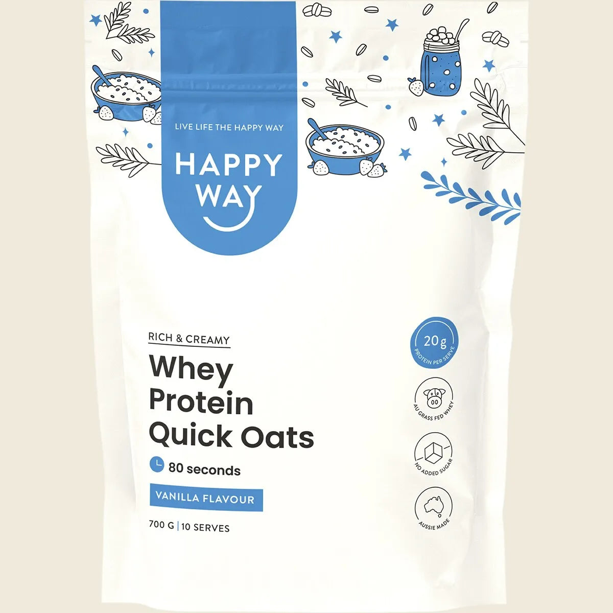 Whey Protein Quick Oats Vanilla 700g