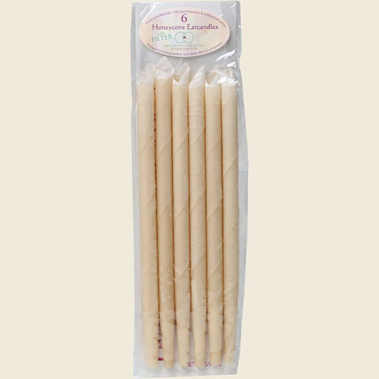 Ear Candles with Filter 100% Unbleached Cotton 6pk