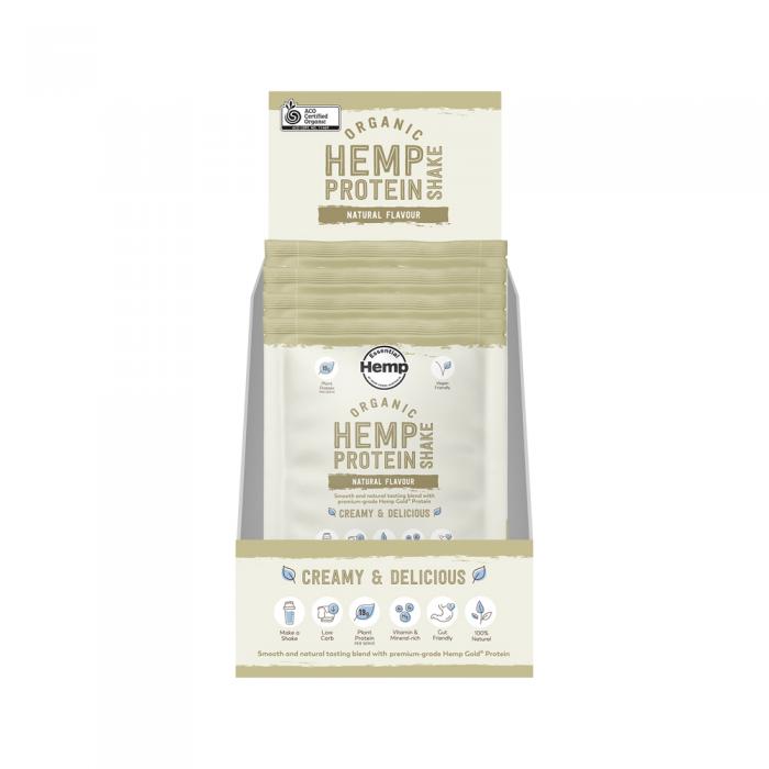 Hemp Foods Australia Organic Hemp Protein Shake Natural Sachet 35g X 7 Display