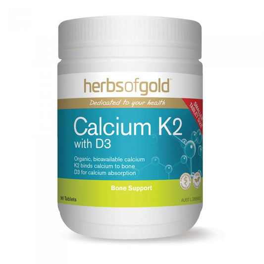 Herbs Of Gold Calcium K2 With D3 90t