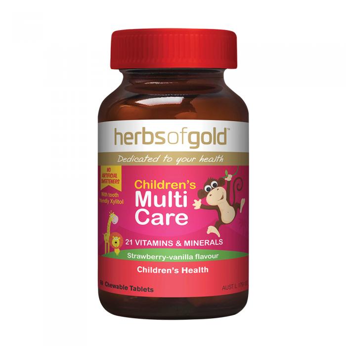 Herbs Of Gold Childrens Multi Care Chewable 60t