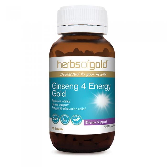 Herbs Of Gold Ginseng 4 Energy Gold 60t