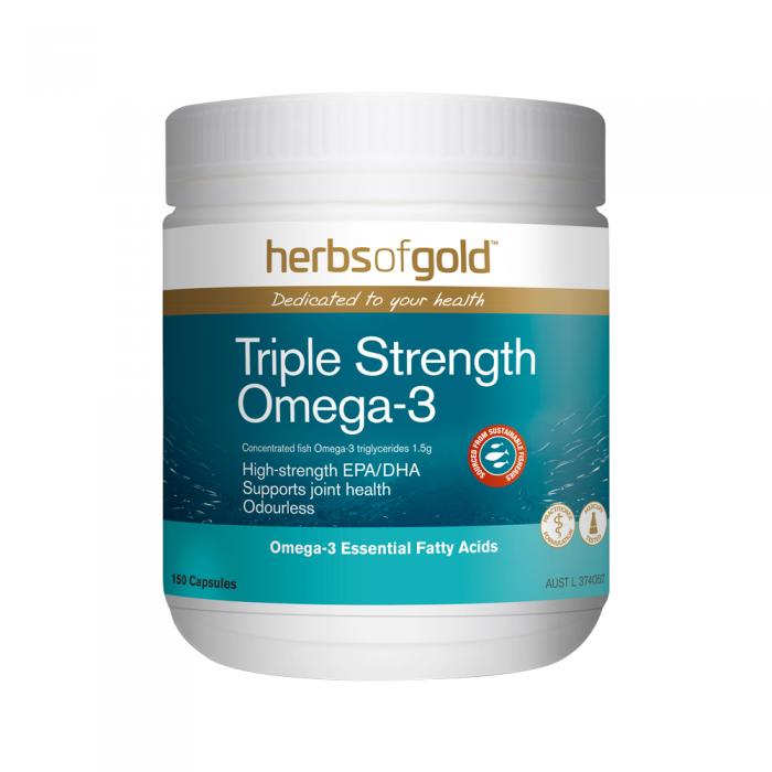 Herbs Of Gold Triple Strength Omega-3 150c