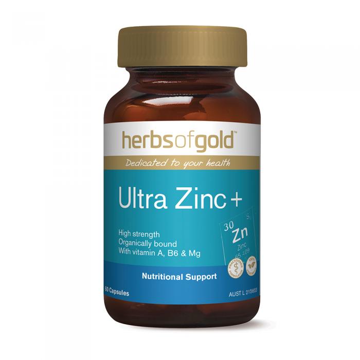 Herbs Of Gold Ultra Zinc+ 60c