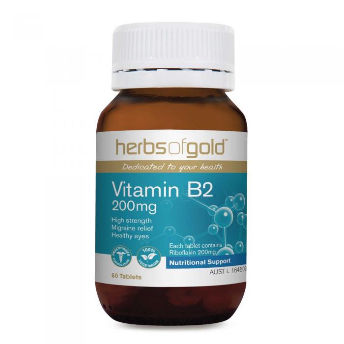 Herbs Of Gold Vitamin B2 200mg 60t