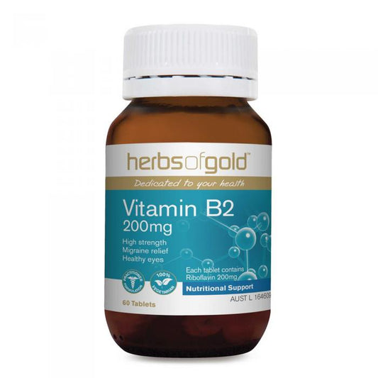 Herbs Of Gold Vitamin B2 200mg 60t