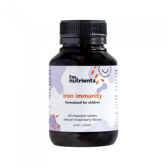 Im Nutrients Iron Immunity Chewable (tropical) 60t