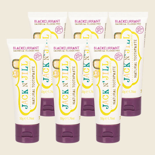 Toothpaste Children Blackcurrant Fluoride Free 6x50g