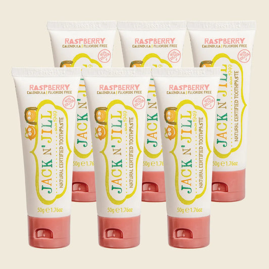 Jack N Jill Natural Toothpaste With Calendula (fluoride Free) Raspberry 50g