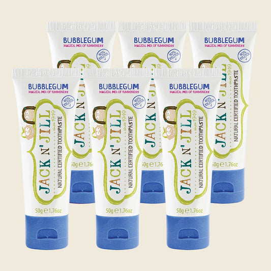Toothpaste Children Bubblegum Fluoride Free 6x50g