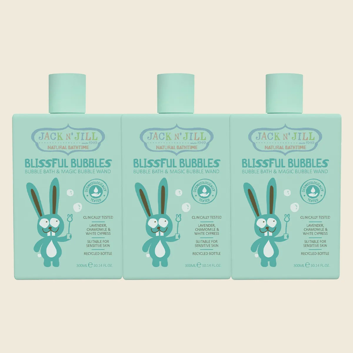 Blissful Bubbles Bubble Bath & Magic Bubble Wand 3x300ml