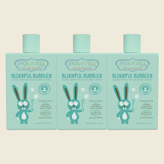 Blissful Bubbles Bubble Bath & Magic Bubble Wand 3x300ml