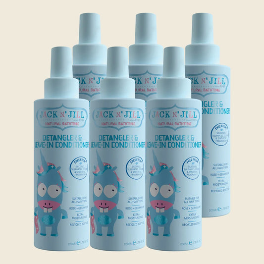 Detangler & Leave-in Conditioner Rose & Geranium 6x200ml