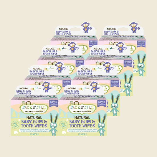 Baby Gum & Tooth Wipes 8x25pcs