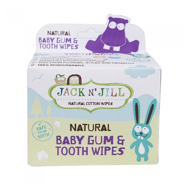 Jack N Jill Natural Baby Gum & Tooth Wipes (0 Months+) X 25 Pack