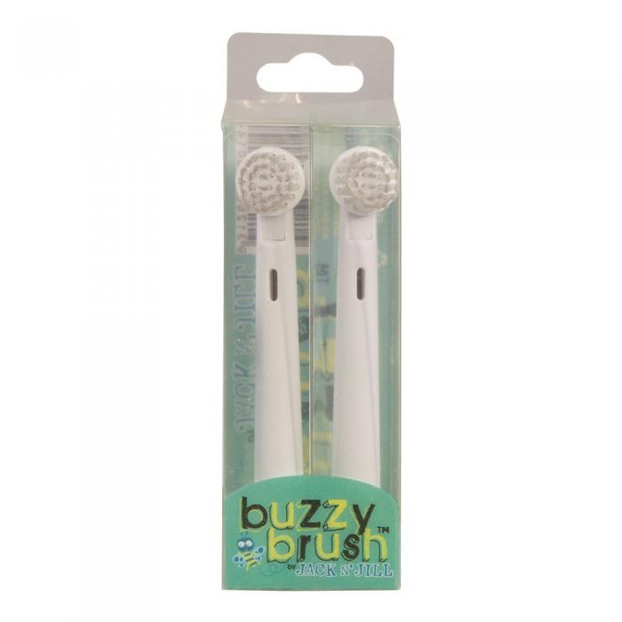 Jack N Jill Buzzy Brush Replacement Heads For Electric Toothbrush X 2 Pack
