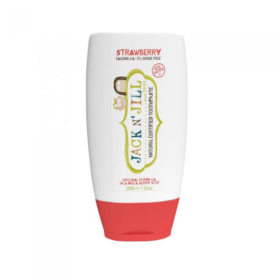 Jack N Jill Natural Toothpaste With Calendula (fluoride Free) Strawberry (mega Berry Size) 200g