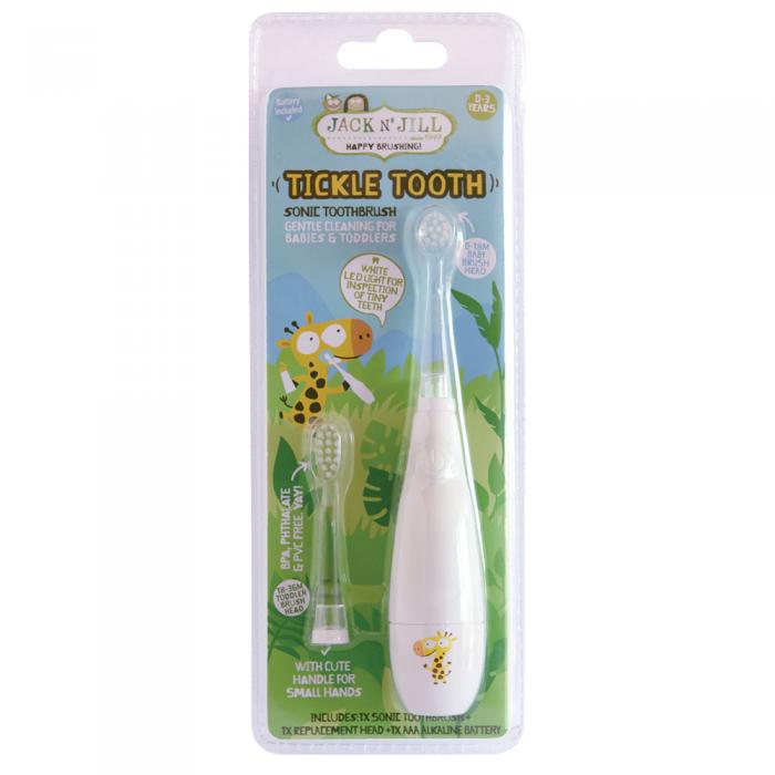 Jack N Jill Tickle Tooth Sonic Toothbrush (0-6 Years) (includes Replacement Head)