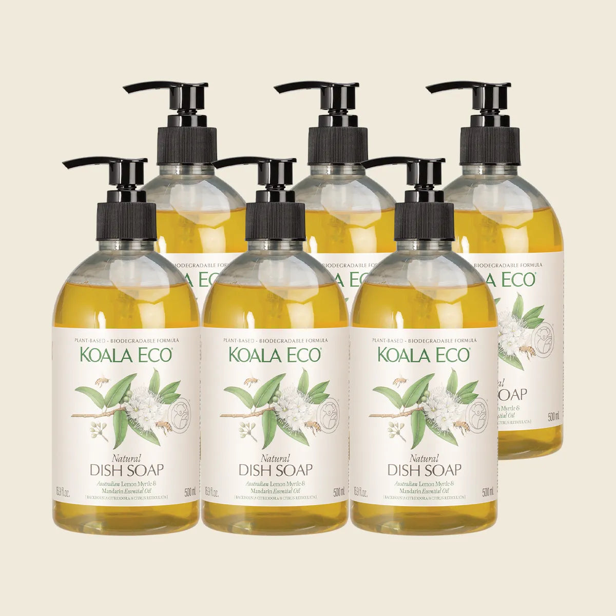 Dish Soap Lemon Myrtle & Mandarin 6x500ml