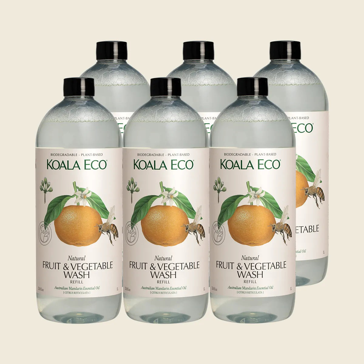 Fruit & Vegetable Wash Mandarin 6x1L