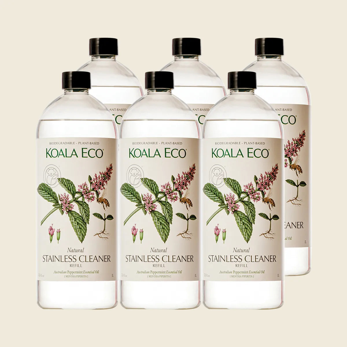Stainless Steel Cleaner Peppermint 6x1L