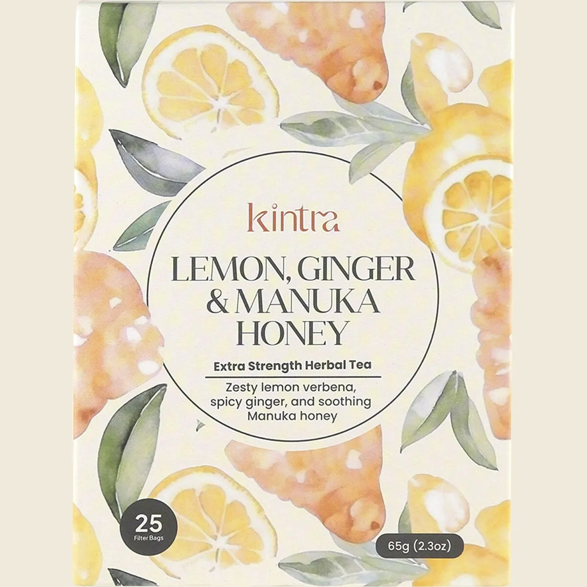 Herbal Tea Bags Lemon, Ginger & Manuka Honey 25pk