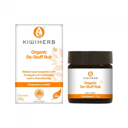 Kiwiherb Organic De-stuff Rub (2+ Years) 28g