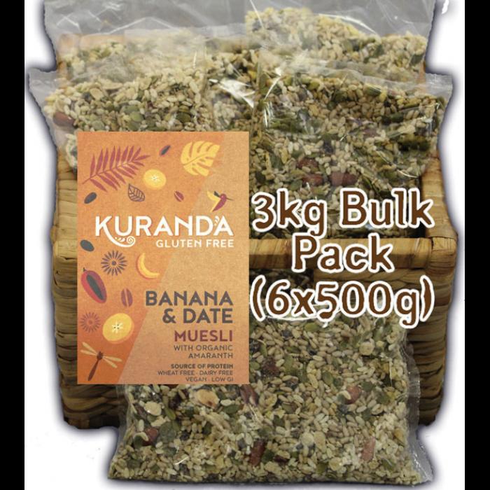 Kuranda Wholefoods Gluten Free Muesli Banana & Date 3kg