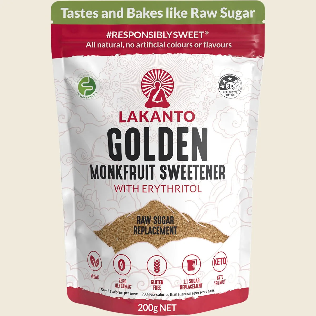 Golden Monkfruit Sweetener 200g
