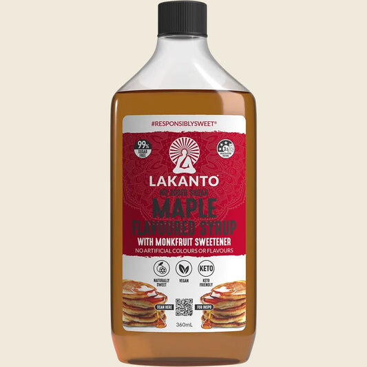 Maple Flavoured Syrup with Monkfruit Sweetener 360ml